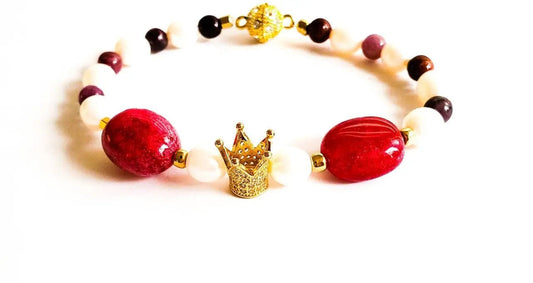 Women's Ruby Crown Bracelet L.Signature Collection